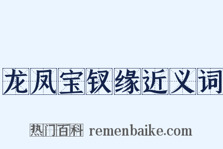 龙凤宝钗缘近义词是什么意思的图片